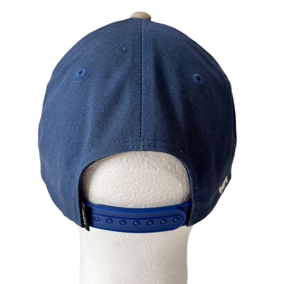 RVCA Snapback Adjustable Cap Flat Bill Twill Hat Blue‎ & Tan - Picture 3 of 6